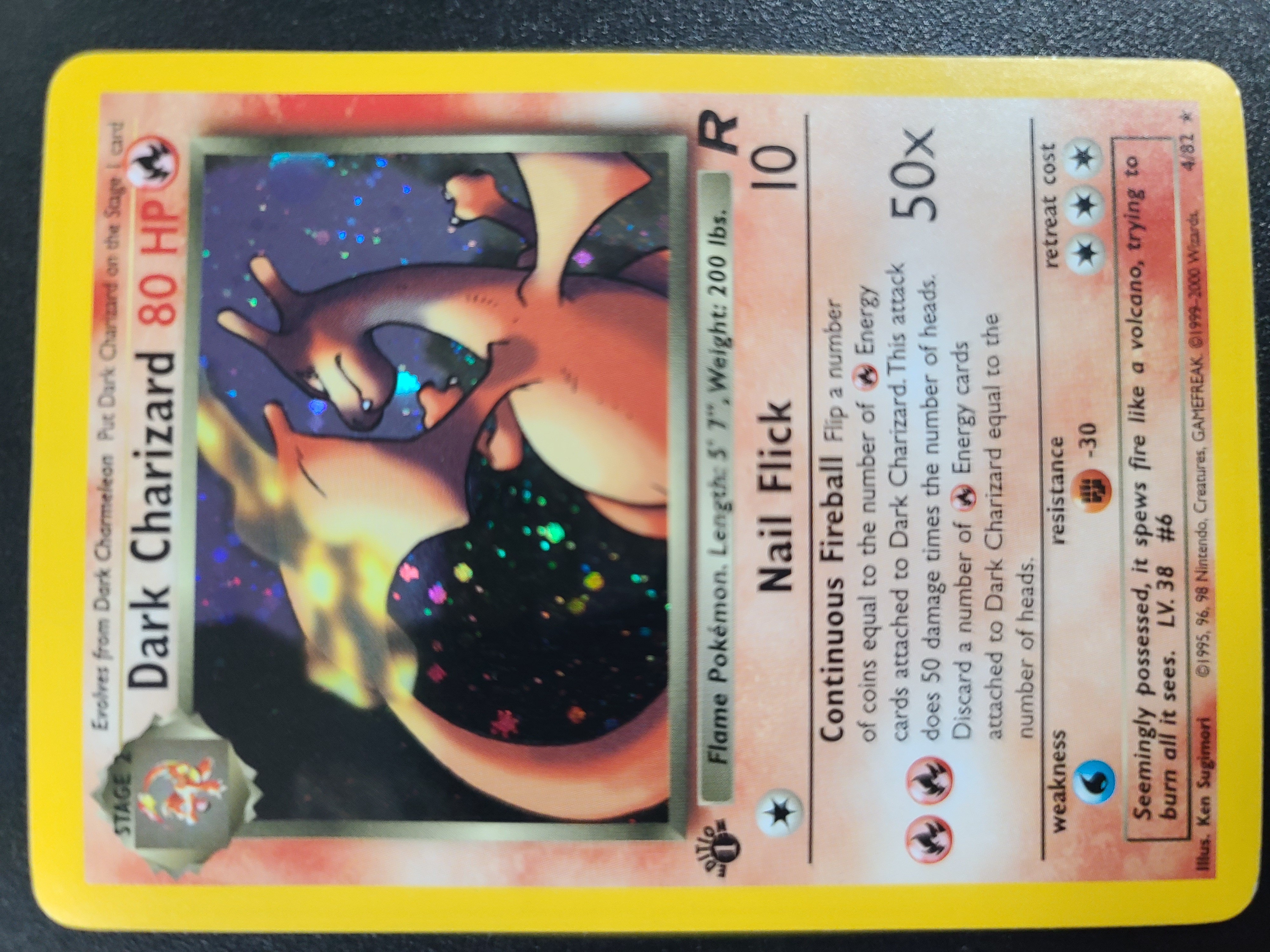 Dark Charizard - 4/82 - Holo Rare - 1st Edition