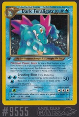 Dark Feraligatr - 5/105 - Holo Rare - 1st Edition - #9555