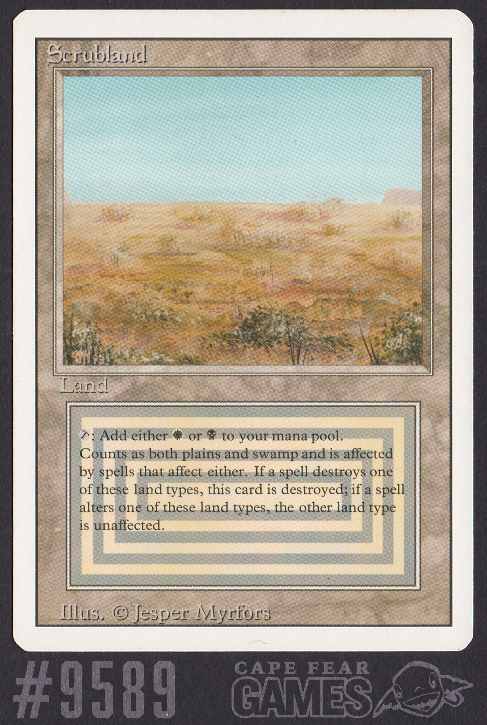 Scrubland - #9589, Light Play, English, Revised Edition - Picture 1 of 1