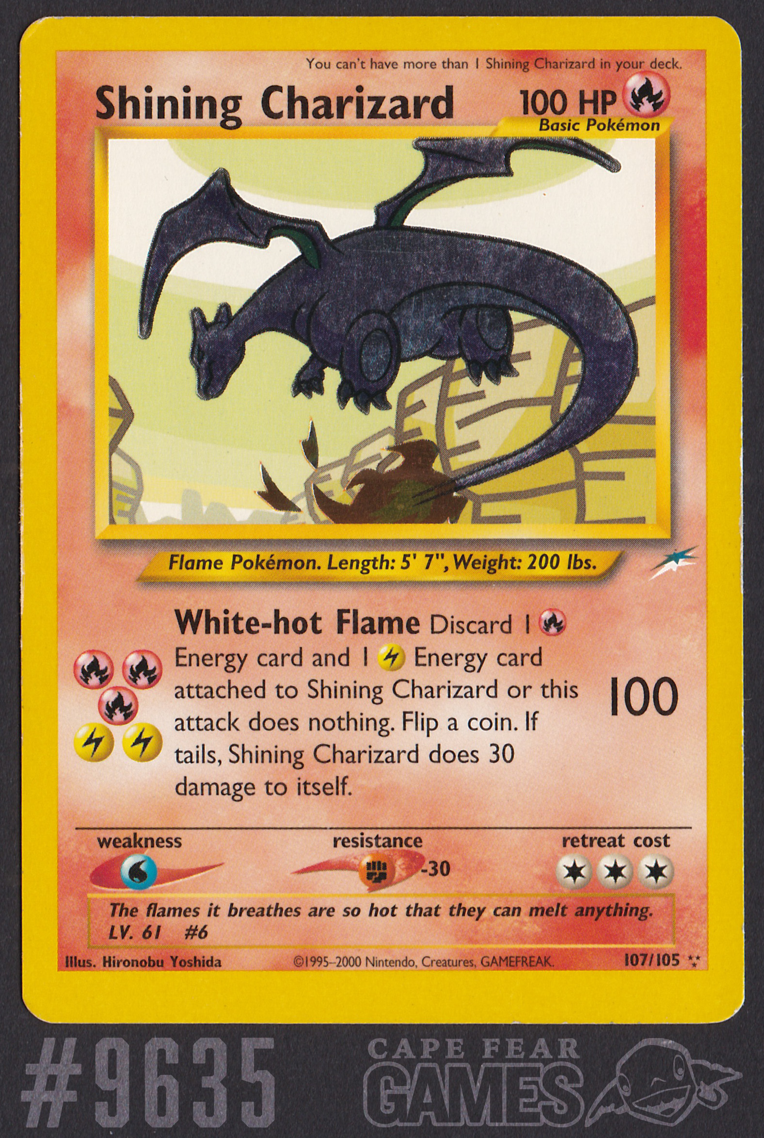 Shining Charizard - 107/105 - Unlimited - #9635