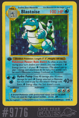 Blastoise - 2/102 - Holo Rare - 1st Edition - #9776