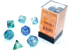 7ct Polyhedral Set - Nebula Luminary Oceanic/gold - CHX27556