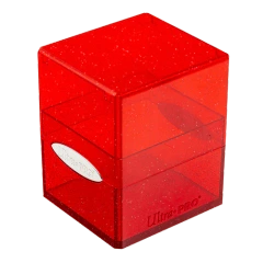 Ultra Pro Deck Box: Glitter Red Satin Cube