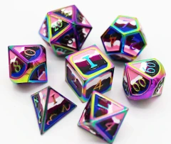 Gender Fluid Pride Flag - RPG Metal Dice Set