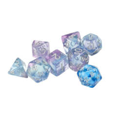 7CT SEMI-TRANSLUCENT POLY DICE SET - POLYROLLER