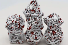 HOLLOW BLOOD BONES RPG METAL DICE SET