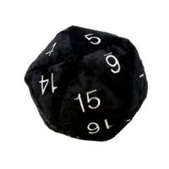 ULTRA PRO: PLUSH DICE - JUMBO D20 BLACK