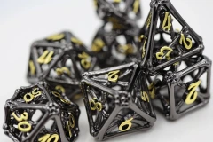 Night Bones - Hollow Metal Dice Set