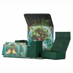 ARCANE FORTRESS: STAINED GLASS: RADIANT 100+ MYTHICAL FOREST DELUXE DECK VAULT