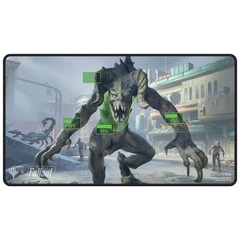 ULTRA PRO: MAGIC THE GATHERING: UNIVERSES BEYOND: FALLOUT: BLACK STITCHED PLAYMAT W