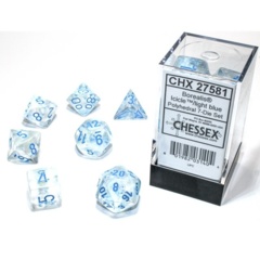 7ct Polyhedral Set - Borealis Luminary Icicle w/Light Blue - CHX27581