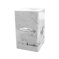 ULTRA PRO: MARBLE SATIN TOWER: WHITE AND BLACK
