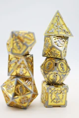 Crossed Swords: King Slayer's Sword - Metal RPG Dice Set