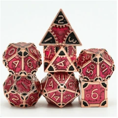 STEAMPUNK BLOODY QUEEN RPG METAL DICE SET
