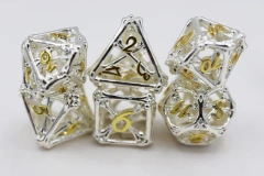 Holy Bones - Hollow Metal RPG Dice Set