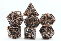 GRIM SCYTHE COPPER RPG METAL DICE SET