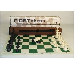 FIRST Chess: Tournament Men & Roll-Up Mat