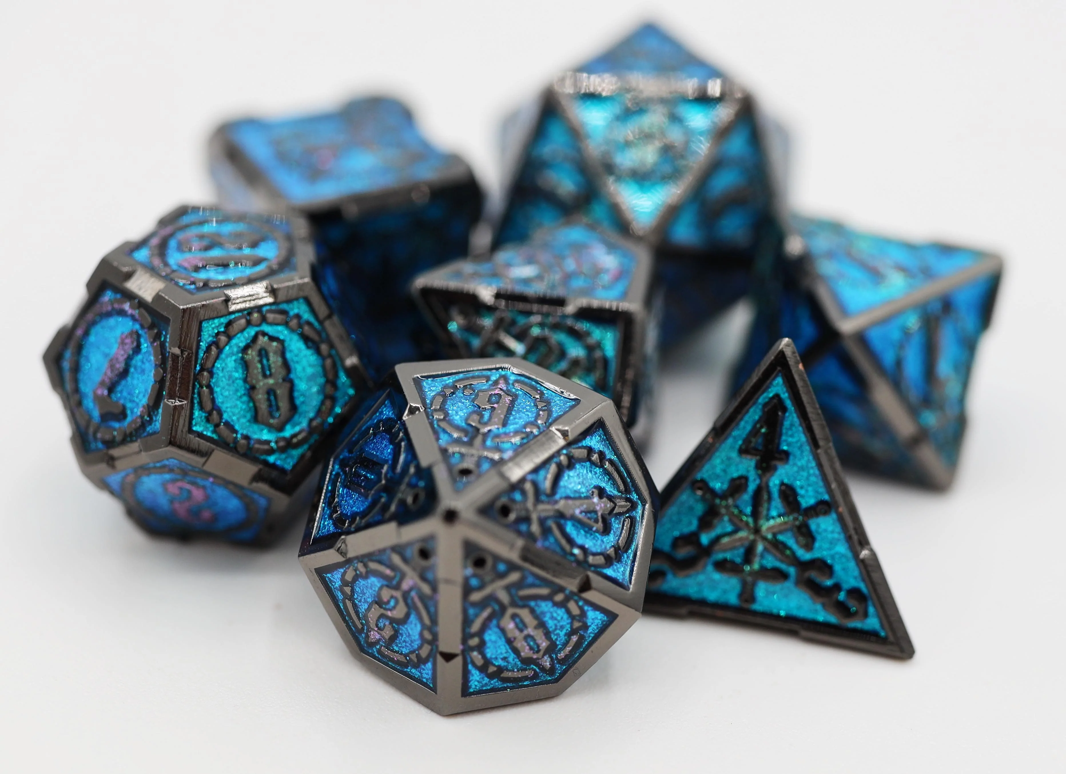 Crossed Swords: Sword of the Deep Metal RPG Dice Set