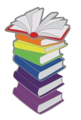 Pride Books Pin - Rainbow