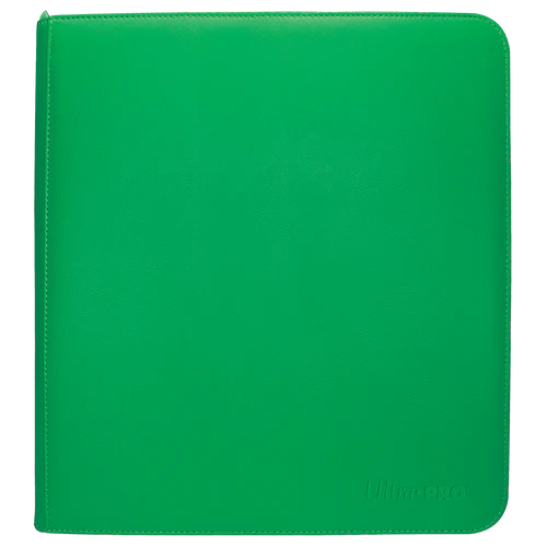 Vivid 12-Pocket Zippered PRO-Binder - GREEN