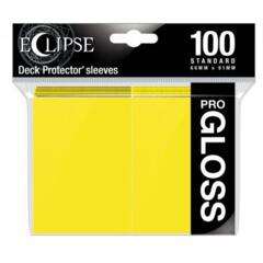 Ultra Pro - Standard Deck Protectors: Eclipse Pro-Gloss Lemon Yellow 100 ct