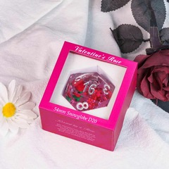 D20 SNOWGLOBE LARGE: VALENTINE'S ROSE