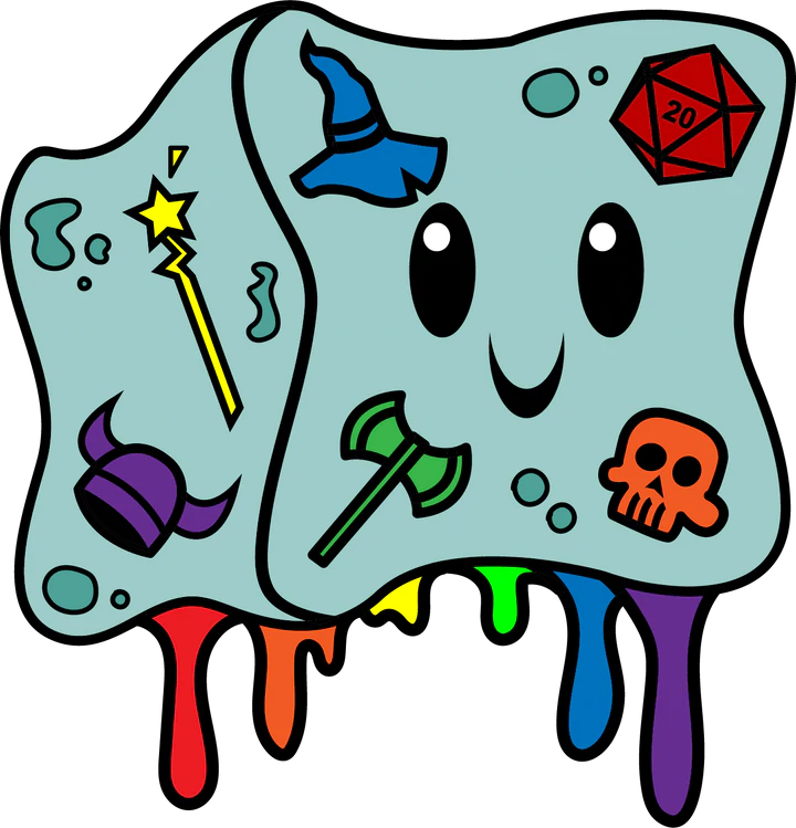 Gelly Cube Enamel Pride Pins - Rainbow