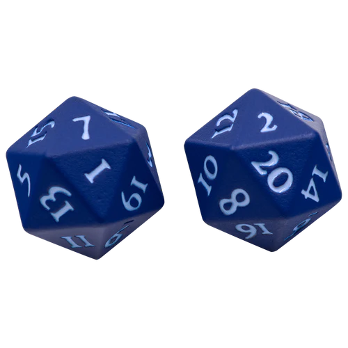 Vivid Heavy Metal Dice-Blue