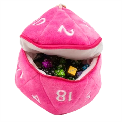 Ultra Pro - D20 Plush Dice Bag - Hot Pink