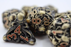 Mind Eater: Bronze Hollow Metal RPG Dice Set