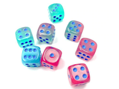 36ct 12mm d6 Gemini Luminary Gel Green-Pink/blue CHX26864