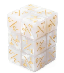 -1/-1 Pearl White Counters for Magic - set of 8