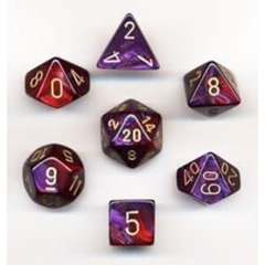 7ct Polyhedral Set - Gemini Red-Violet/gold CHX26467