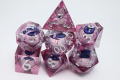 SHARP EDGE MOVING EYE RPG DICE SET - BLOODSHOT