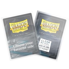DRAGON SHIELD: BOARD GAME SLEEVES: CLEAR NONGLARE: COMMON STANDARD
