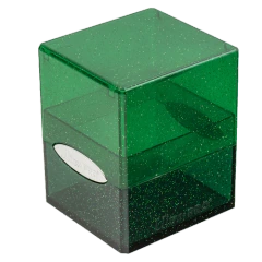Ultra Pro Deck Box: Glitter Green Satin Cube
