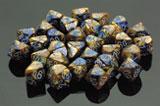 Gemini: 12mm D6 Blue Gold/White (36) 26822