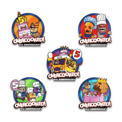 Overcooked 5th Anniversary AR Pin Set