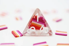 COMMUNITY LESBIAN FLAG RPG DICE SET