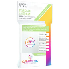 Gamegenic : Matte Board Game Sleeves - Standard Americain 50ct (57x89mm)