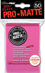 Ultra Pro PRO-Matte Standard Sleeves - Bright Pink (50ct)