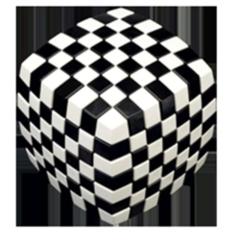 V Cube 7 - Black and White