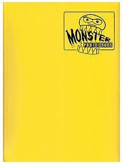 Monster Protectors 9 Pocket Matte Yellow Binder