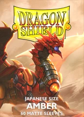 Dragon Shield - 60ct Japanese Size - Amber Matte
