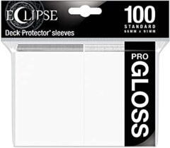 Ultra Pro - Pro Gloss Eclipse: Deck Protector 100ct Pack - Artic White