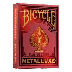 Cartes à Jouer Bicycle: Metalluxe Foil Red