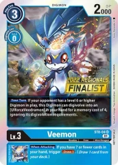 Veemon - ST8-04 - SR [Regionals FINALIST]