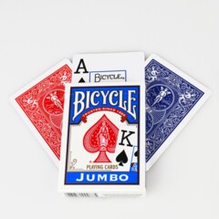 Jeux de Cartes Bicycle: Jumbo (Bleu)