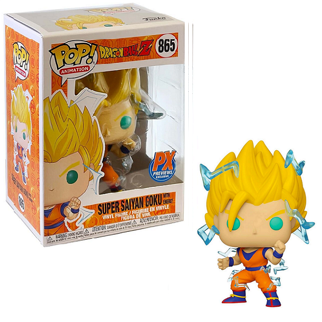 POP! Animation #865: Dragonball Z - Super Saiyan Goku (with Energy) (PX Preview)
