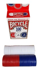 Bicycle - 100 Jetons de Poker